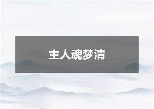 主人魂梦清