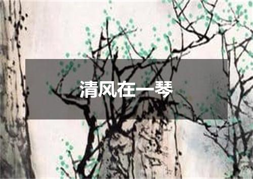 清风在一琴