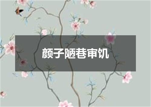 颜子陋巷审饥