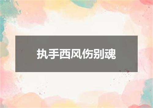执手西风伤别魂