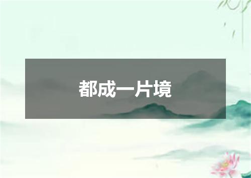都成一片境