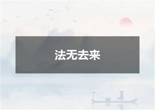 法无去来