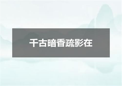 千古暗香疏影在