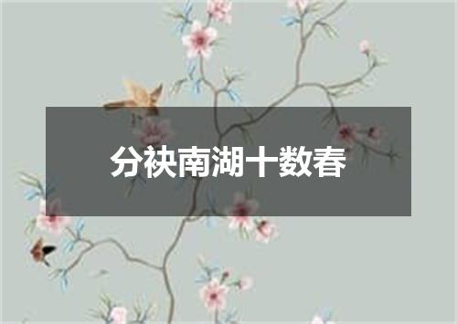 分袂南湖十数春