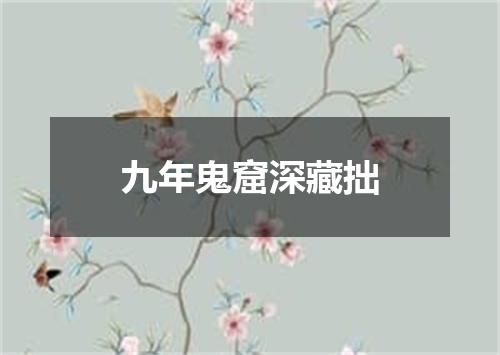 九年鬼窟深藏拙