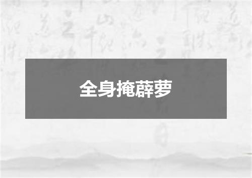全身掩薜萝