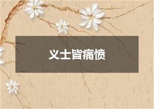 义士皆痛愤