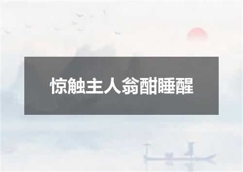 惊触主人翁酣睡醒