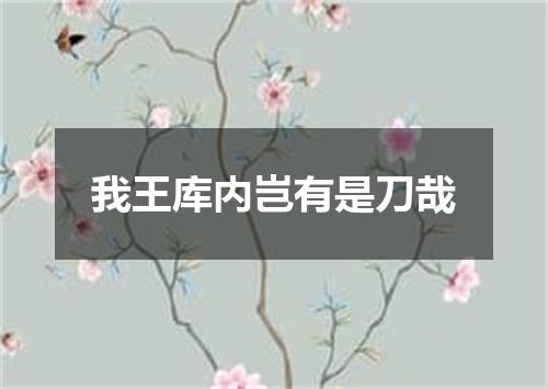 我王库内岂有是刀哉