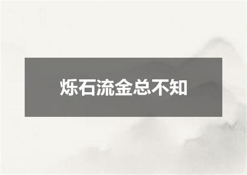 烁石流金总不知