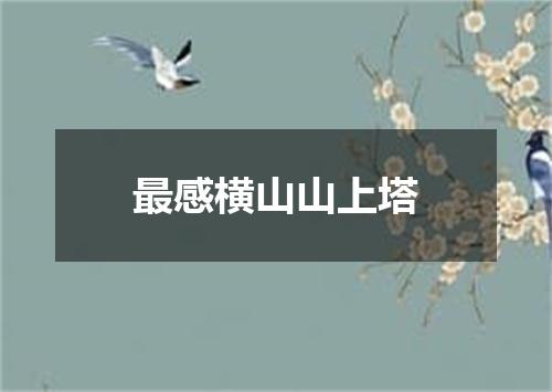 最感横山山上塔