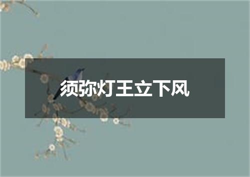 须弥灯王立下风