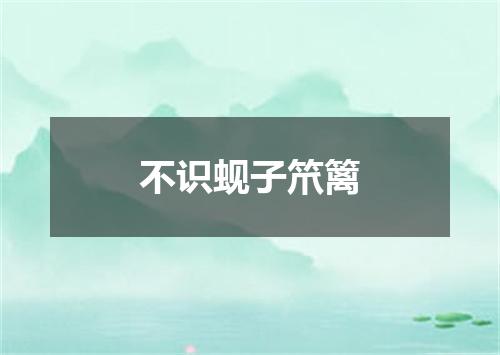 不识蚬子笊篱