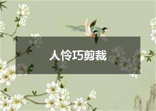 人怜巧剪裁
