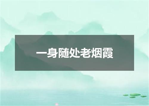 一身随处老烟霞