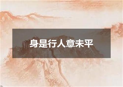 身是行人意未平