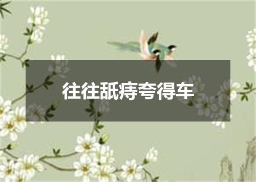 往往舐痔夸得车