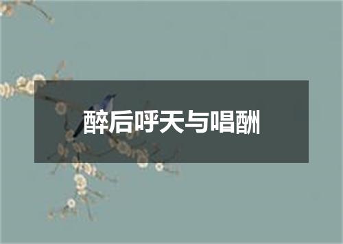 醉后呼天与唱酬