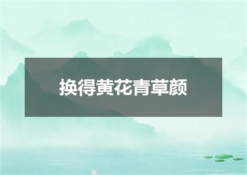 换得黄花青草颜