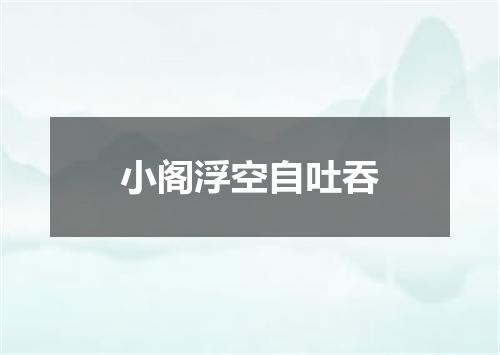 小阁浮空自吐吞