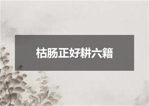 枯肠正好耕六籍