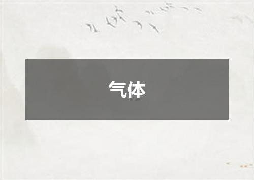 气体