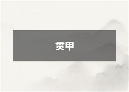 贯甲