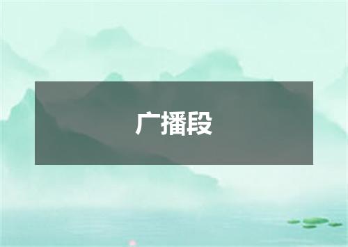 广播段