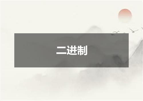 二进制