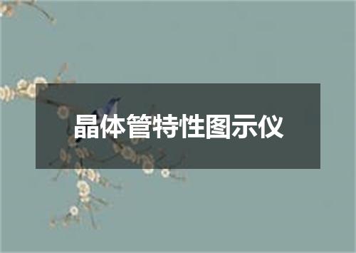 晶体管特性图示仪