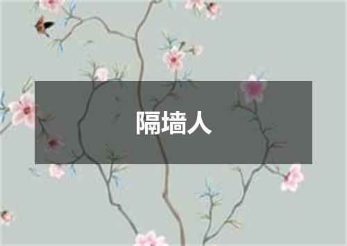 隔墙人