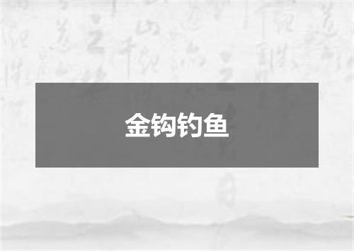 金钩钓鱼