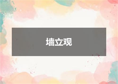 墙立观