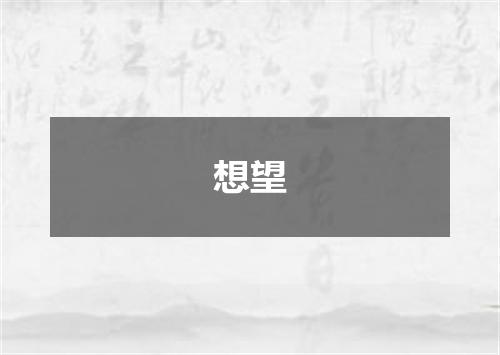 想望