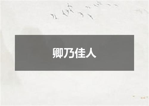 卿乃佳人