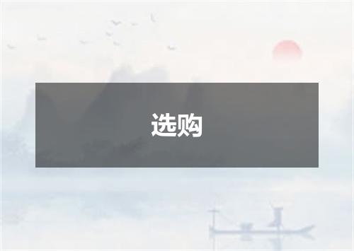 选购