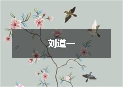 刘道一