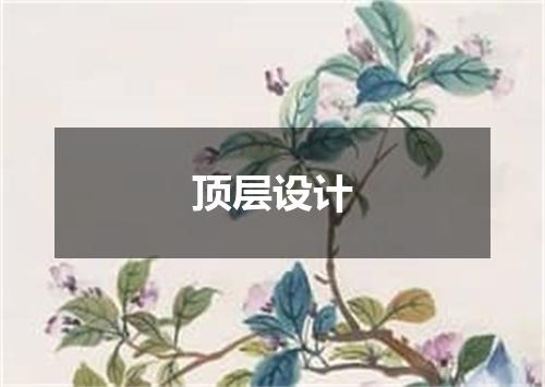 顶层设计