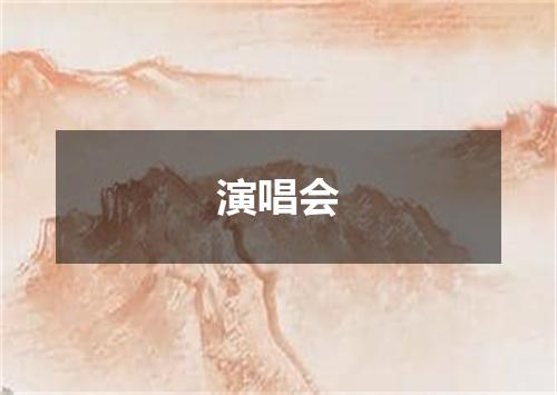 演唱会