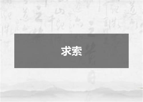 求索