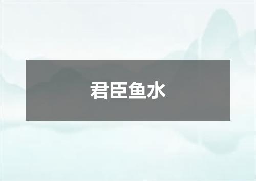 君臣鱼水
