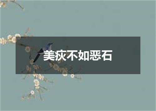 美疢不如恶石
