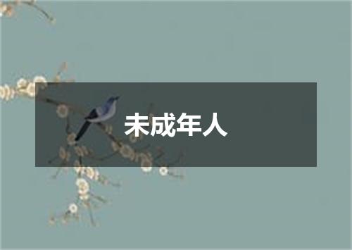 未成年人