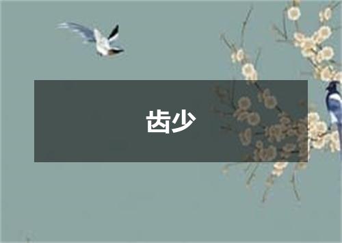 齿少