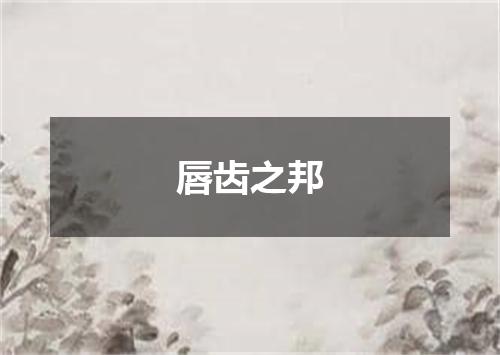 唇齿之邦
