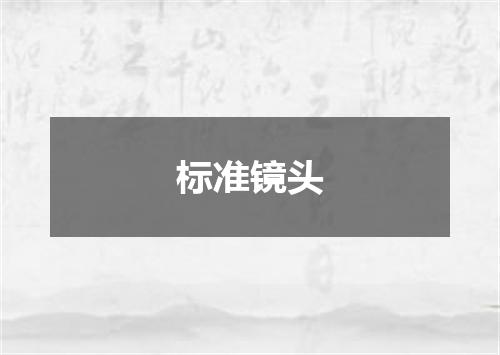 标准镜头