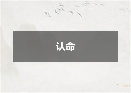 认命