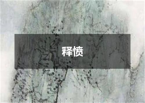 释愤