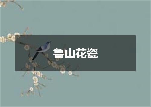 鲁山花瓷