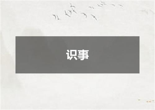 识事